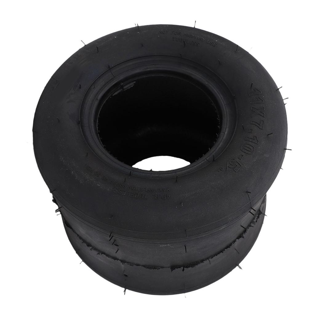 Go Kart Tire 11x7.10 5 4 Layers Non Slip Inflatable Tubeless Racing Slick Tire for Drift Trike Go Kart ATV UTV Golf