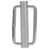 2Pcs Slide Buckle 316 Stainless Steel Rectangle   Knurled Roller Belt Buckles