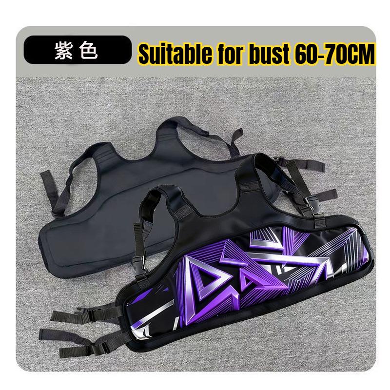 Karting Rib Protector Vest Ergonomic Accessories Lightweight Adjustable,Multifunctional Breathable Rib Protector Accessorie child purple