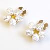 New Flower Flower Cufflinks Beads DIY Button Cover Sewing Accessories Sewing-free Cufflinks Shirt Button Clip Formal Attire
