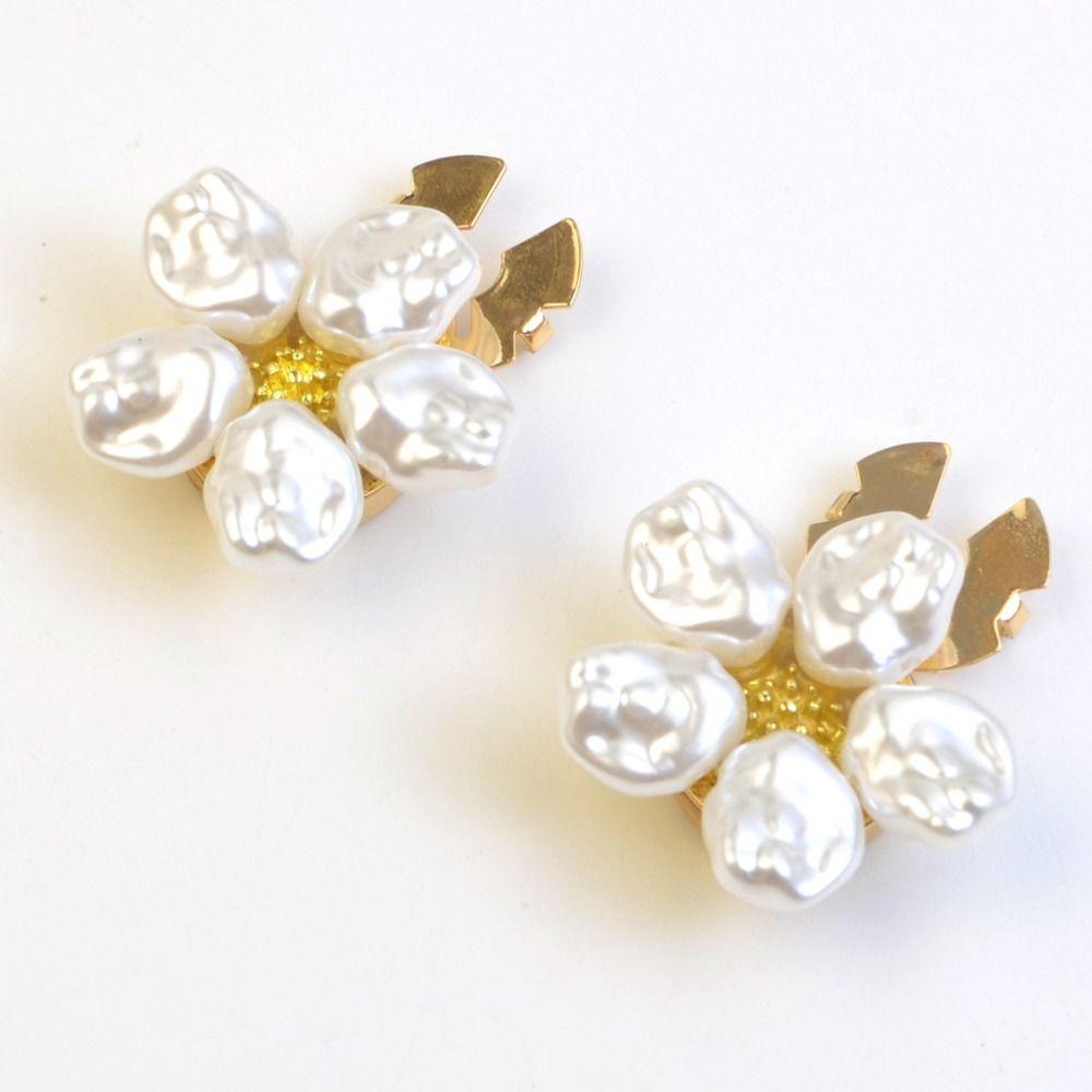 New Flower Flower Cufflinks Beads DIY Button Cover Sewing Accessories Sewing-free Cufflinks Shirt Button Clip Formal Attire