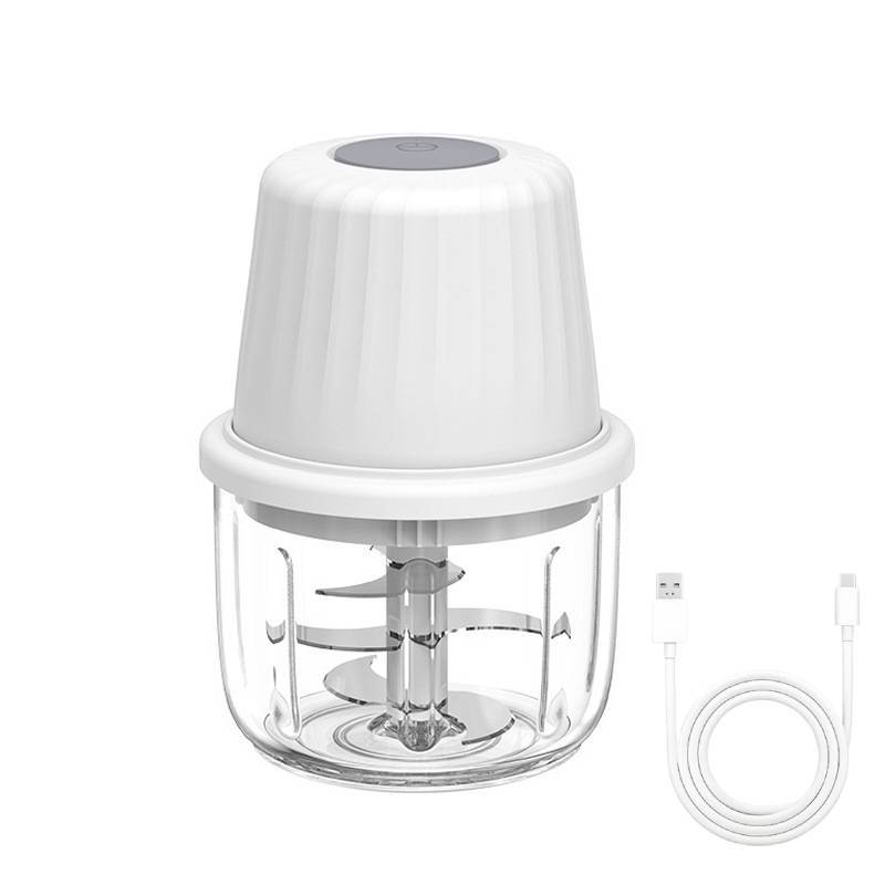 Electric Garlic Crusher With Usb Rechargeable Compact Mini Food Processor For Home Cooking