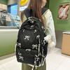 Lightweight Candy Color Dual Shoulder Bag With Nylon Material And Spacious Capacity For Students