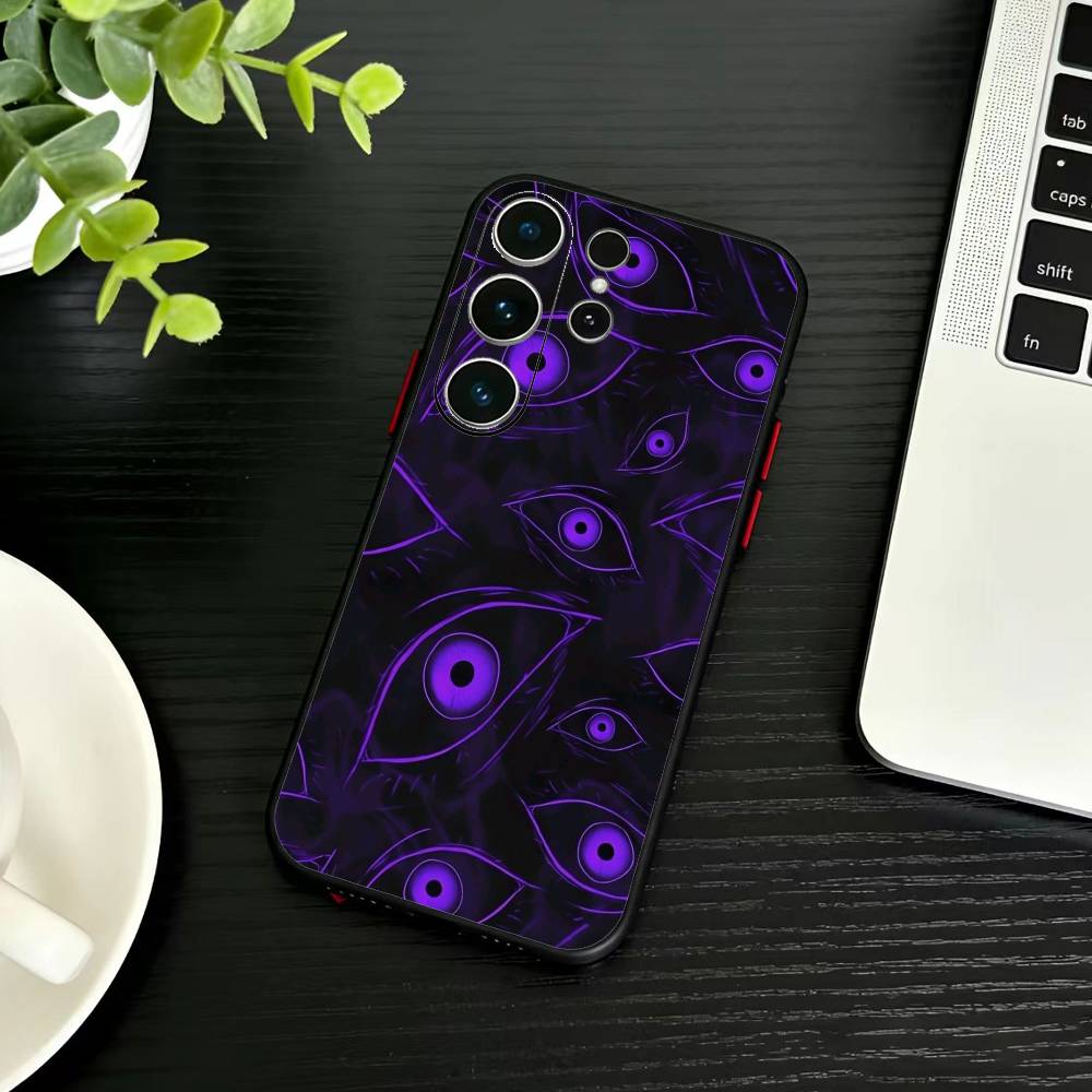 Warning Line Art Phone Case For Samsung S26,S25,S24,S23,S22,S21,S20,Plus,Fe,Lite,Others Black Cover