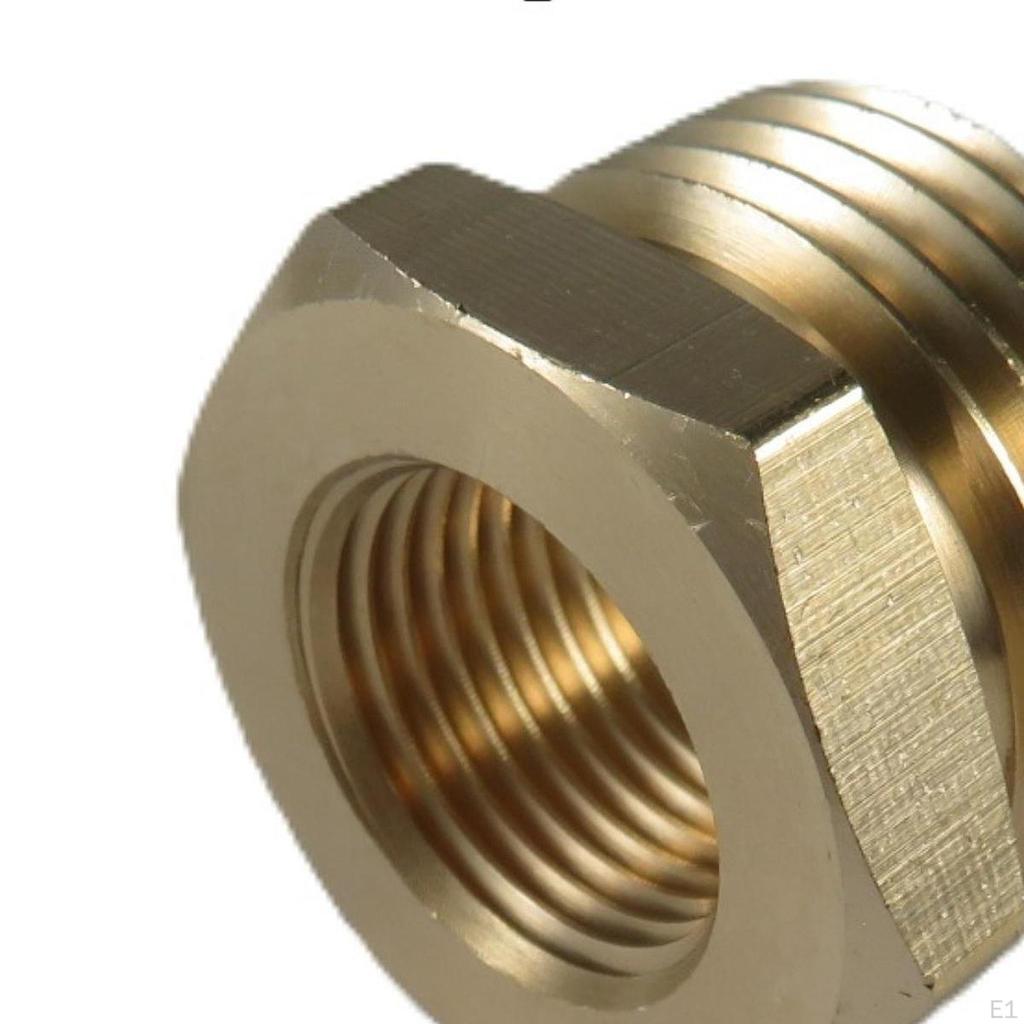 Hex Bushing Adapter Reducer Quick Connector Reducing Threaded Pipes Easy Installation Replace 3/4"