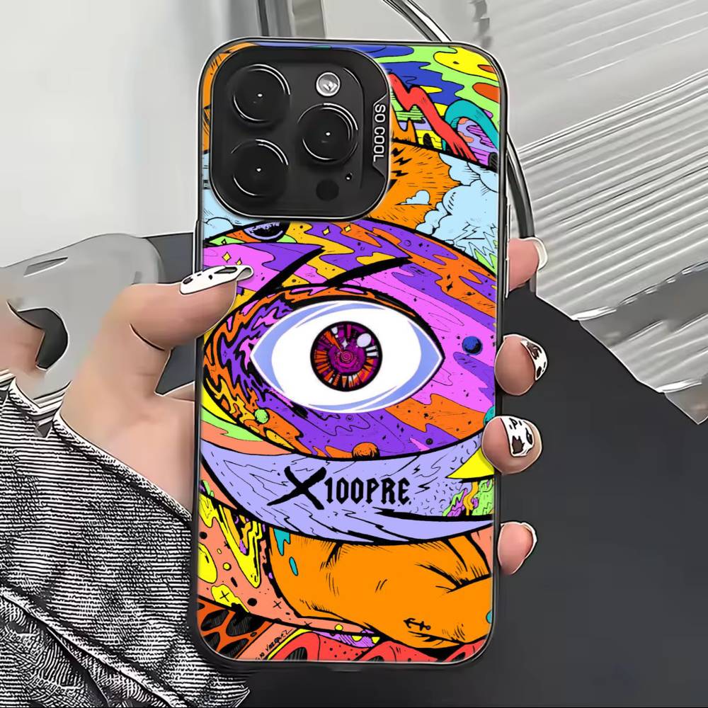 Hot Singer B-Bad Bunny Phone Case For iPhone 17,16,15,14,13,12,11 Plus,Pro Max,XS,Colorful Silver Black Cover