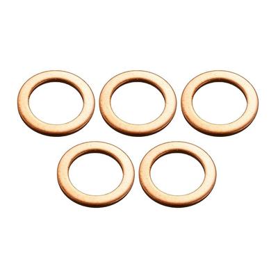 Active 20998005 Crushed Washers, Copper [Inner Diameter 0.4 Inch (10 Mm), 5 Pieces