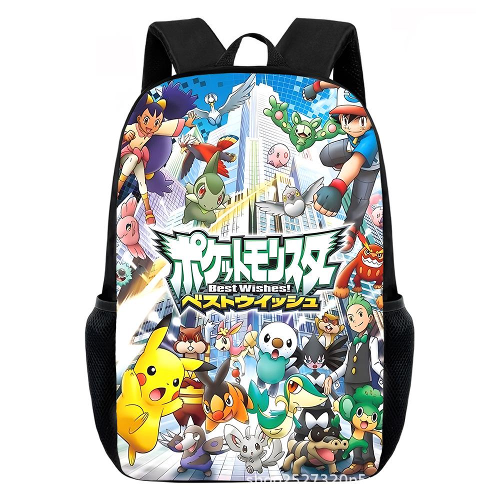 Cartoon Pikachu Backpacks Print Primary Software Backpacks for Boy and Girls Best Gifts Lightweight Cartoon School Bag for Kids