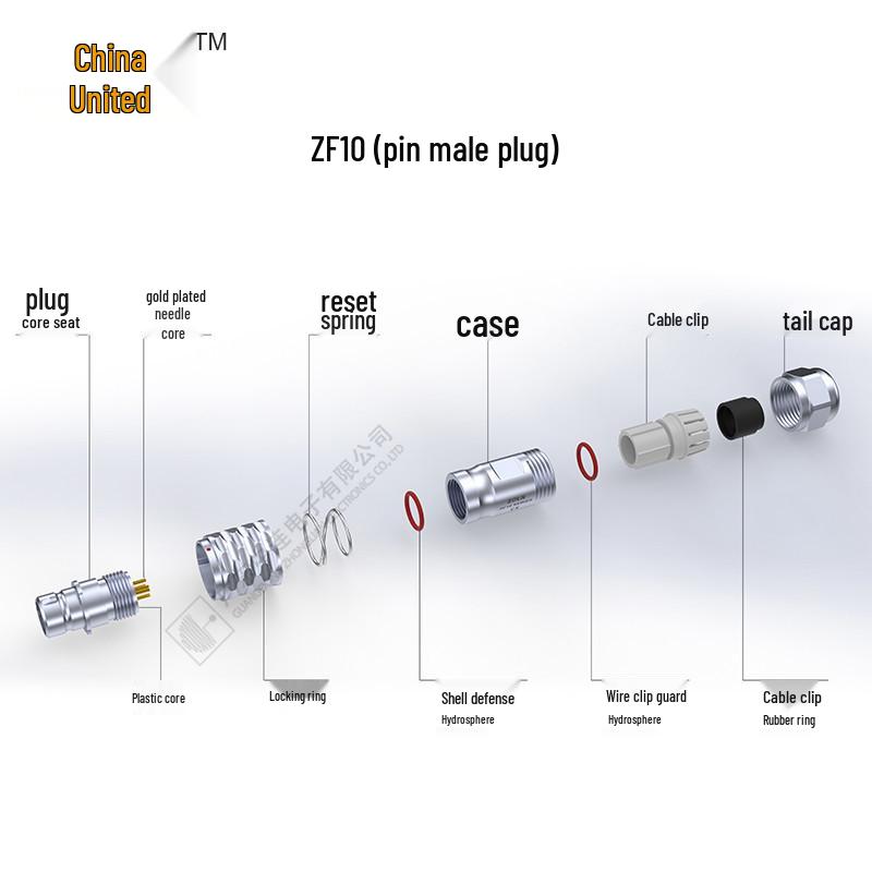 ZF10 Aviation Cable Plug: Multi-Core, Waterproof, Precision Instrument Connector for Quick Mating and Unplugging
