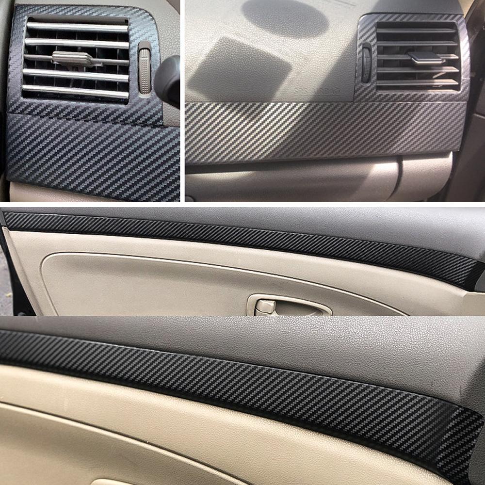 Carbon Fiber For Nissan Sylphy Bluebird 2006-2008 Car Film Interior Sticker Center Console Gear Dashboard Air Door Handle Lift Panel