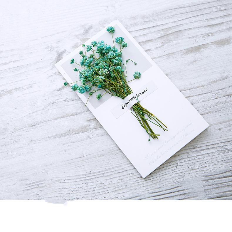 Starry Sky Poděkování Blahopřání 5PC ručně psané požehnání Den matek Festival bohyně sušených květin