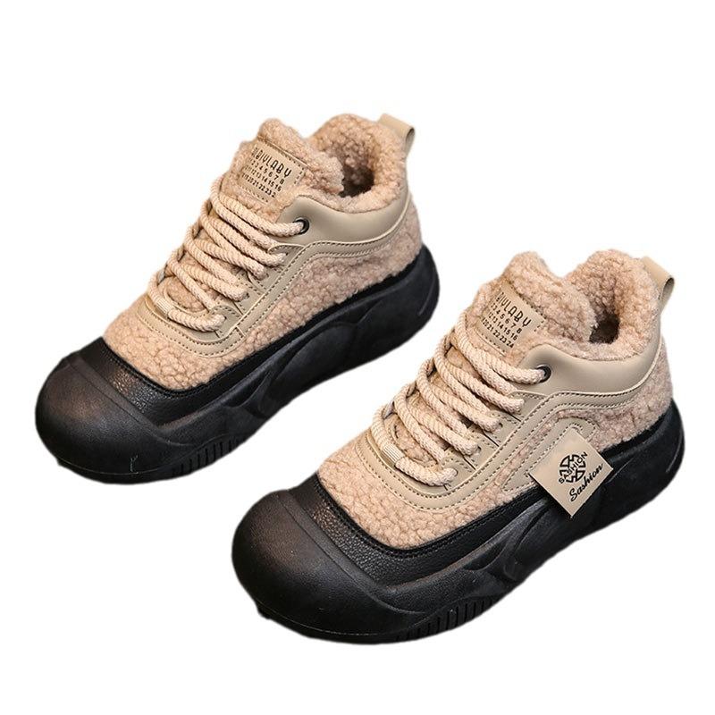 Popular Martin Boots Women's Autumn and Winter 2025 New Snow Boots Velvet Short Boots Platform Cotton Shoes Women's Shoes Boots