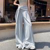 High-Waisted Urban Style Slim Fit Women's Butt Curtain Skirt