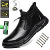 Fashion Safety Shoes Men's Work Steel Toe Caps Male Indestructible Protective Shoes Puncture-Proof Security Footwear Work Boots