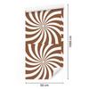 Hippie Background Wallpaper Orange, White and Beige for Living Room and Bedroom 50x1000