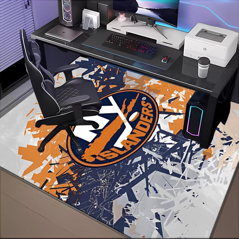 Ny Islanders Pride Floor Mat for Living Room, Game Rooms, Office, Bedroom, Office Floor Mat Playful Design, Christmas fan gifts