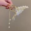 Lily of the Valley Rice Flower Tassel Hair Clip: Ancient Style Shark Clip Headdress