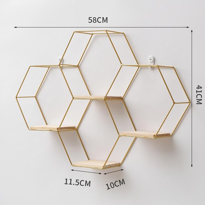 Punch-free Living Room Wall Hanging Wall Decoration Light Luxury Wall Pendant Sofa Background Wall Decoration Storage Rack
