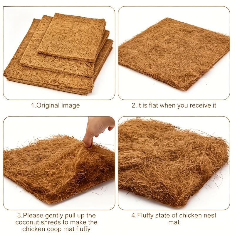 Reusable Chicken Nesting Pads Coconut Fiber Egg Mat Protective Poultry Nest Box Liner