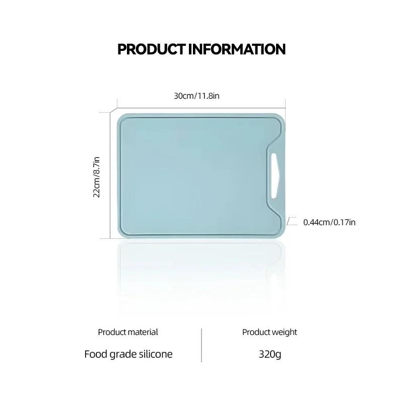 New Silicone Cutting Board Non-Slip Kitchen Mat for Meat and Vegetable Dishwasher Safe Silicone Chopping Boards BPA