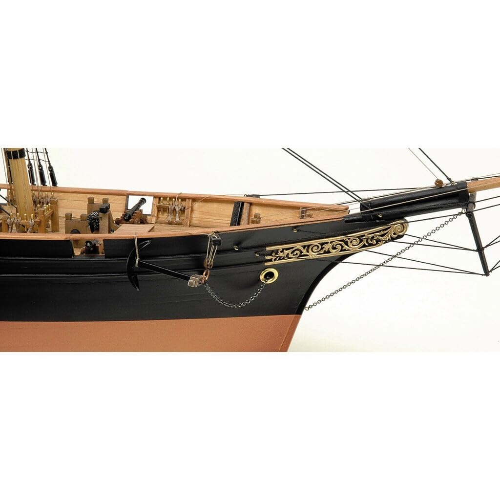Woody Joe 1/75 Kanrin Maru (without Sails) Wooden Model Assembly Kit (Ship)