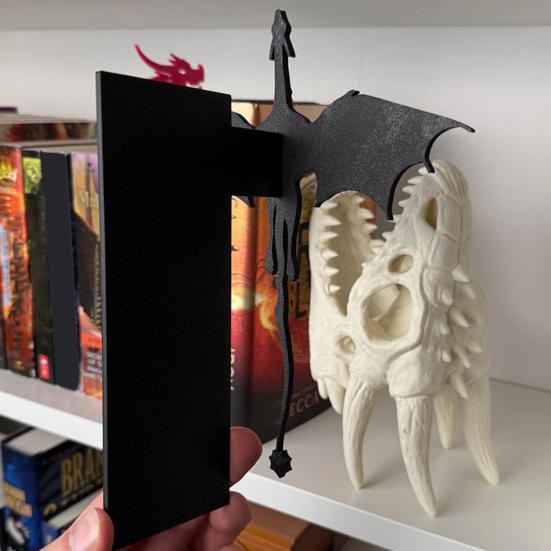 Book Insert Dragon Bookshelf Decoration Double Winged Dragon 3D Marker Bookshelf Insert Decoration Gift for Book Lovers