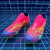 Mens Soccer Shoes SLIP-ON Turf Soccer Cleats for Kids Sneakers TF/FG Training Football Boots