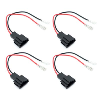4er-Pack Lautsprecherkabel-Adapterstecker, Ersatzkabelbaum-Adapterstecker für Seat Exeo Leon Mk3