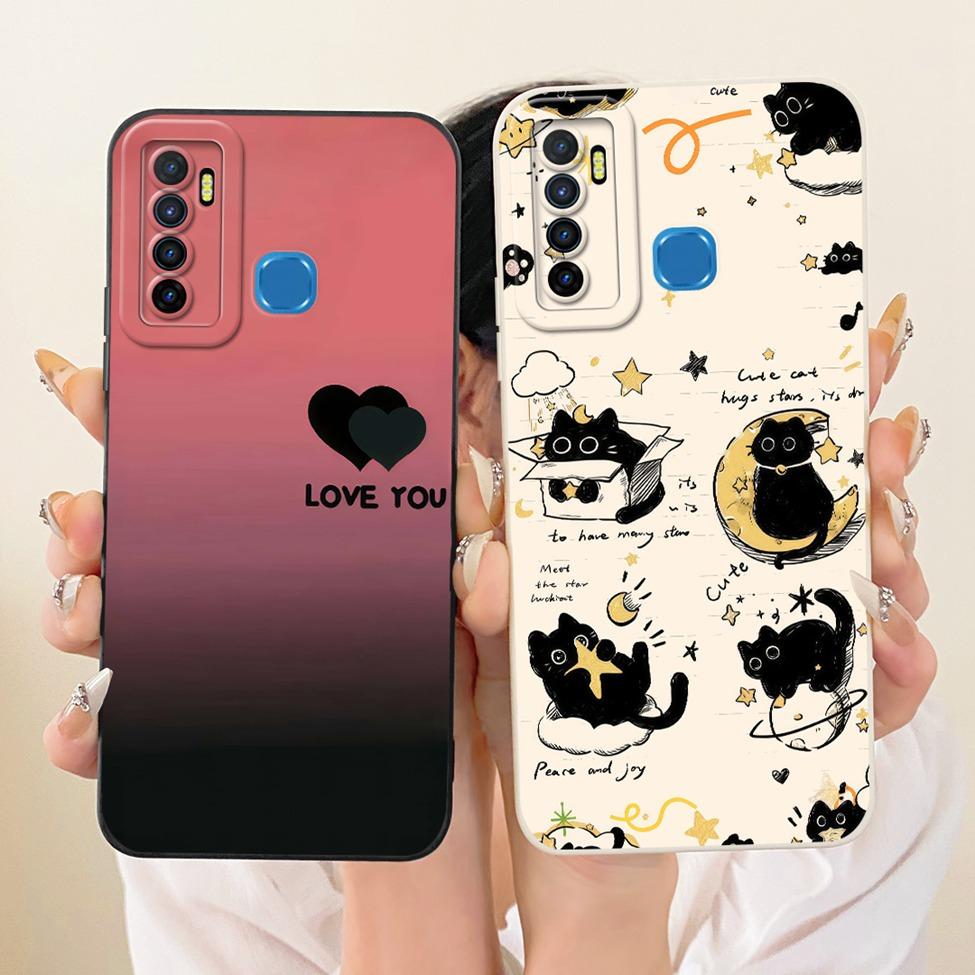 Casing For Infinix Hot 9 X655 X655C Phone Case For Infinix Hot 9 Pro X655F Cover Fashion Cartoon Cute Funny Painted Silicone