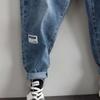 Herren Frühling/Sommer Leichte Stretch Locker sitzende Mid-Rise Slim-Leg Haremshose