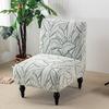 Printed Armless Chair Cover Washable Furniture Protector Cover Durable Single Sofa Slipcover