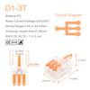 5/10PCS Mini Fast Compact Splicing Conductor Connector 1 In Multiple Out Splitter Splicing Terminal Block M3 Screw Fixing Hole