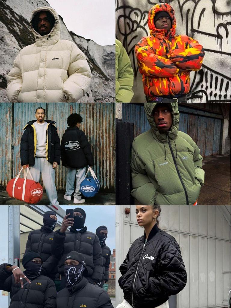 Korrigiert: Corteiz Alcatraz Hip Hop Kapuzenjacke aus Baumwolle mit gesticktem Schriftzug - Trendiger Amerikanischer Stil Mantel