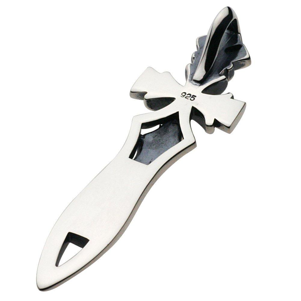 Cross Sword Gothic Pendant Silver P0273 [Cenote] [925 Accessories]