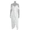 Xiecha sexy Trägerkleid, Europäisches und Amerikanisches Sommer-Neues V-Ausschnitt-Trägerkleid mit Lotosblatt-Saum für Damen