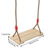 Adult Children Wooden Swing Hanging Seat Amusement Equipment Accessory for Indoor outdoor