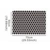 Matte Black Car Stickers 75x50cm Vinyl Sticker Side Window Sun Shade Sticker  Window DIY Decor