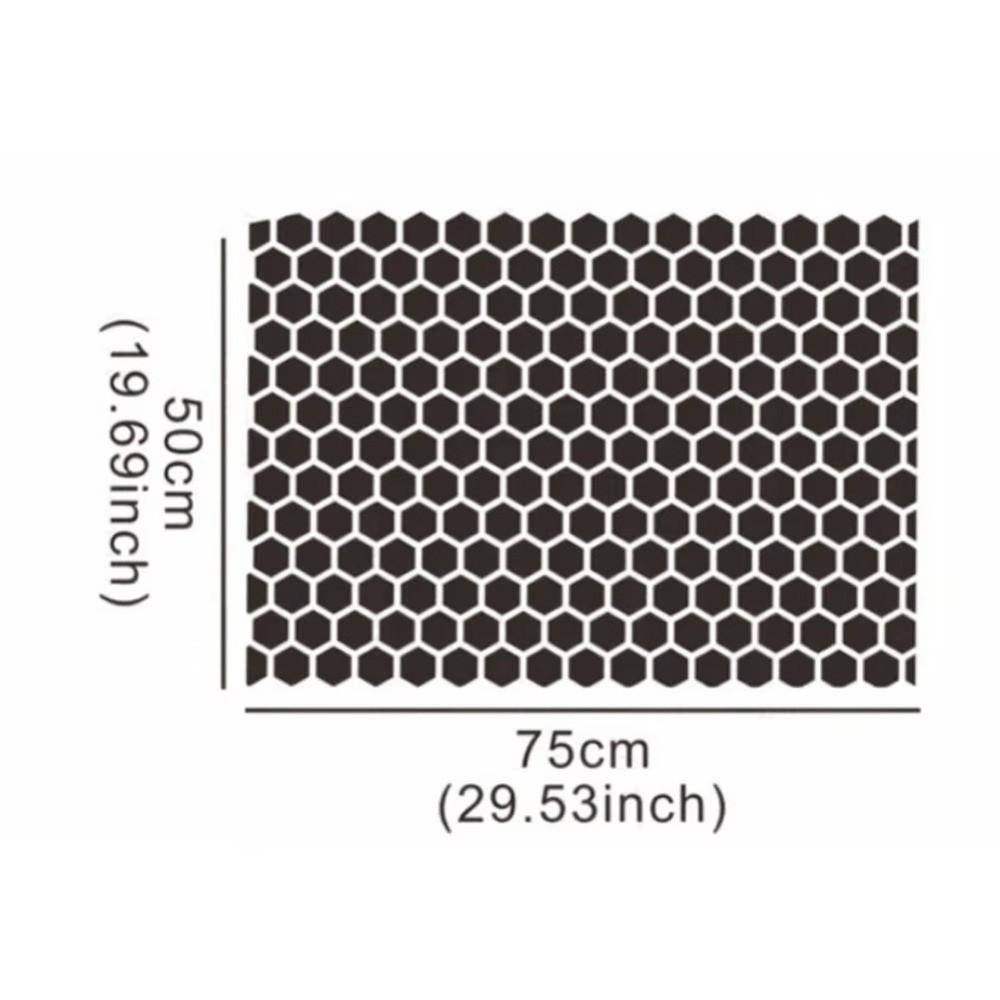 Matte Black Car Stickers 75x50cm Vinyl Sticker Side Window Sun Shade Sticker  Window DIY Decor