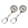 2PCS Vintage Portable Zinc Alloy Compact Pocket Compass Keychain for Outdoor Navigation Tools