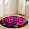 Килимок для підлоги Швидковисихаючий Нековзний З точковим тисненням Зворотний бік 3D Візерунок троянди Килимок для ванної кімнати М'який Вбираючий Килимок для ванної
