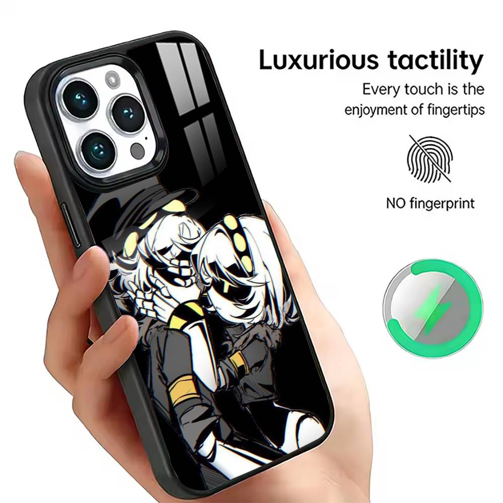 

Murder Drones Anime Phone Case For iPhone17,16,15,14,13,12,11 Plus,Pro Magnetic with Magsafe Wireless Charging iPhone12
