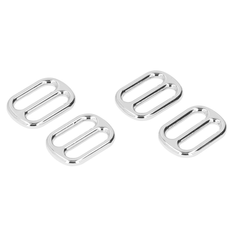 10PCS Flat Shape Strap Keeper Buckle Zinc Alloy Belt Slide Buckle Clothing Accessories