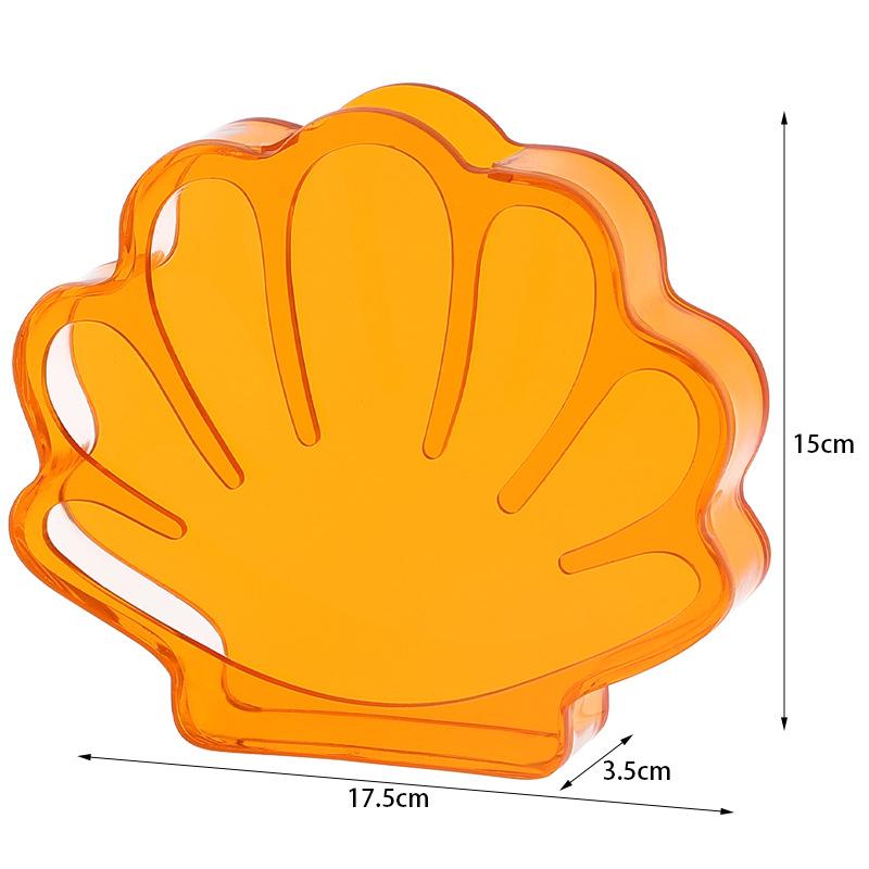 

Coin Jar Creative Seashell Storage Box Desktop Organizer Colorful Clear Acrylic Box For Desktop Collection Display Gift
