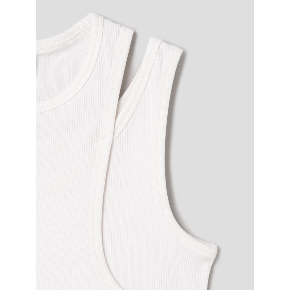 Saendeusaundeu (Women) Double Layer Sleeveless White