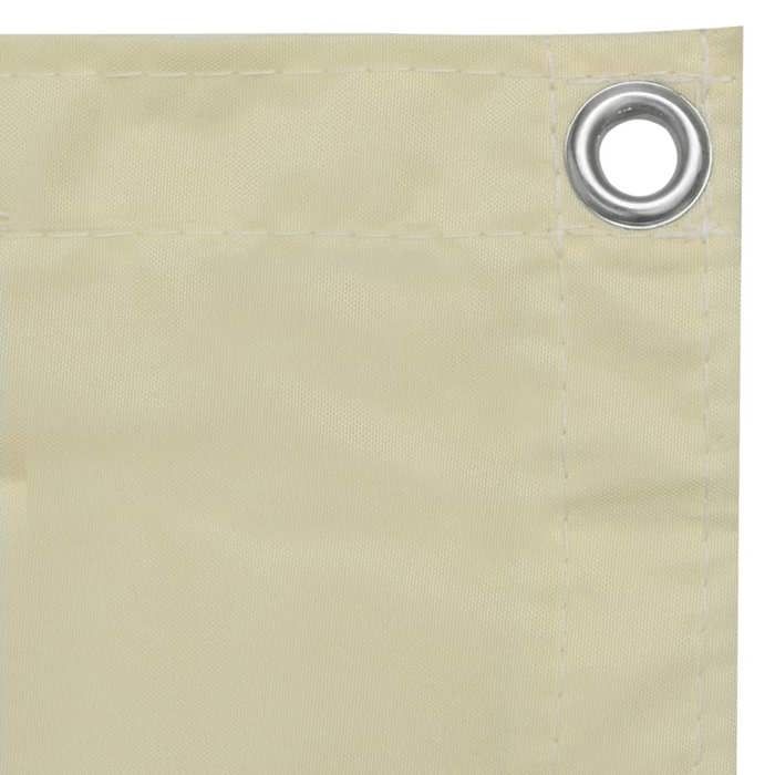 Écran de balcon - vidaXL - Crème - 120x300 cm - Imperméable - Protection UV - Œillets en aluminium