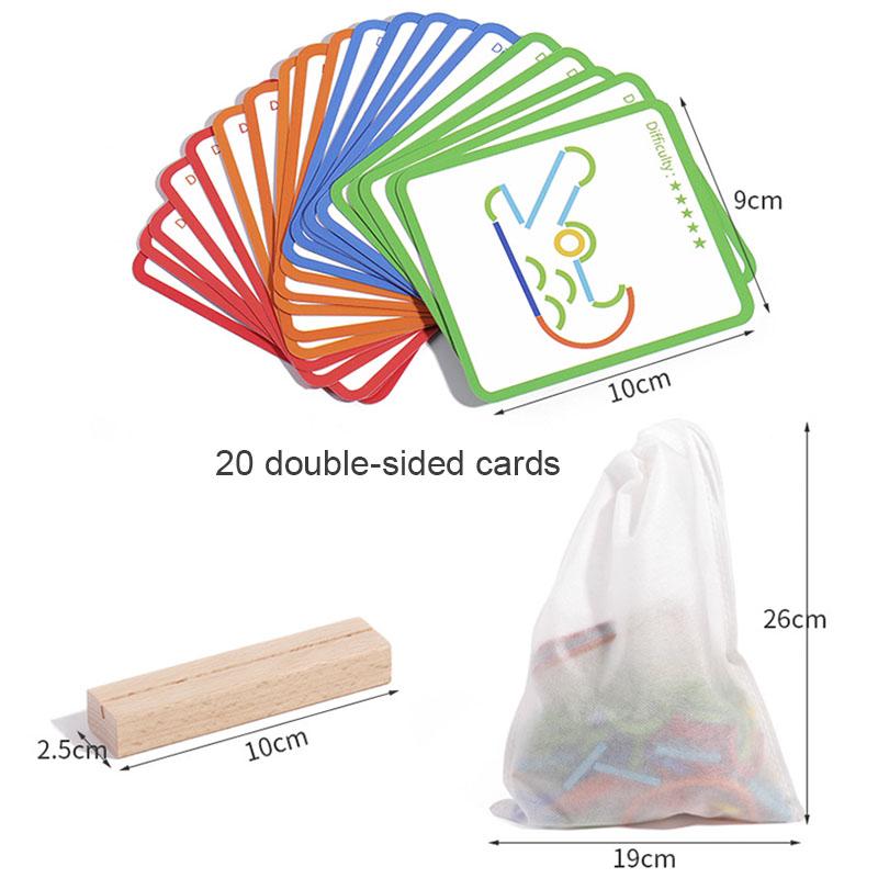 Деревянные креативные палочки и кольца-головоломки — фото 6