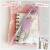 Gift Exchange Elementary School Gifts Stationery One-coin Feather Pen Heart Memo Eraser Girls Cute 4-piece Set 500 Yen Upper Grades Childrens Club
