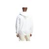 Adidas Logo Embroidered Pullover Hoodie Long Sleeve Sweatshirt Men Tops White HS9802