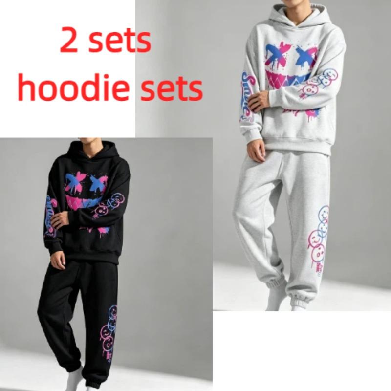 Felpa per Bambini con Stampa Graffiti Lettera Felice Giorno Sorriso Street Hip Hop Felpa con Cappuccio Felpe alla Moda Abbigliamento Vintage per Ragazzo Ragazza