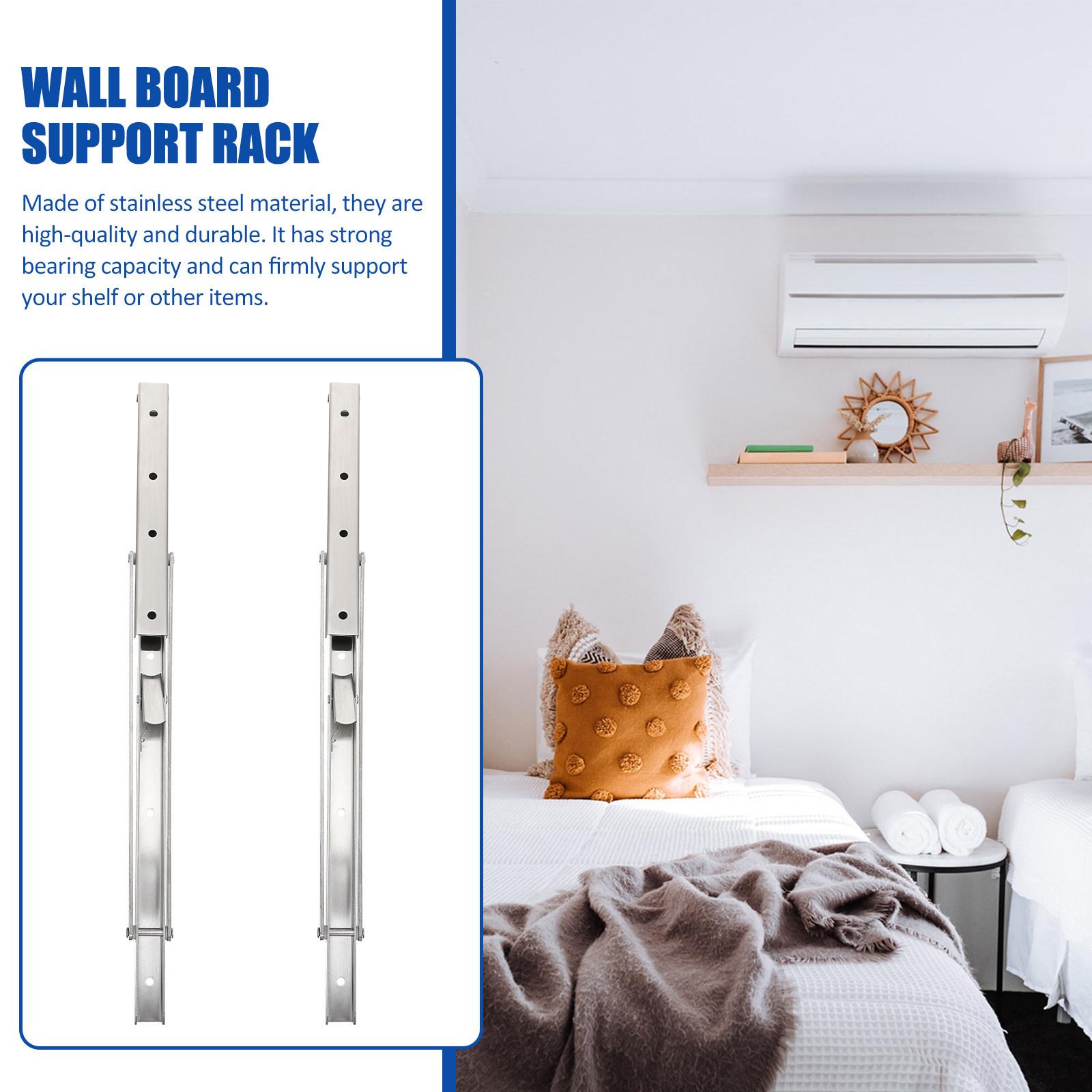 

2pcs Stainless Steel Folding Brackets Heavy Duty Support Racks For Shelf Wall Board Storage Multipurpose Use Outdoor Indoor other